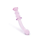 Glaze Glass Rosebud GSpot Dildo|Side View|"glass gspot dildo - side view"