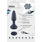 Startroopers Venus Rotating Remote Control Anal Plug | Back View | "Remote plug - back view"