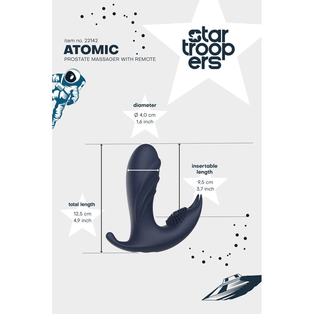 Startroopers Atomic Prostate Massager | Detail View | "Atomic massager - detail view"