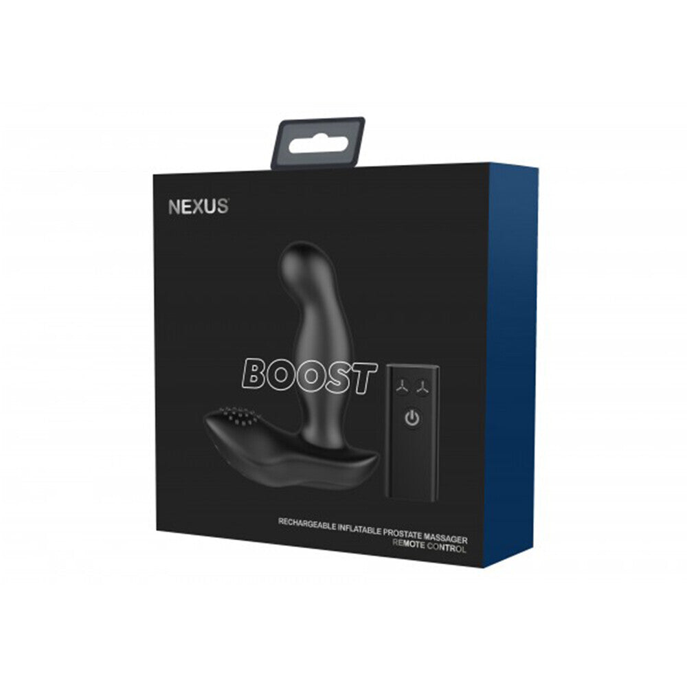 Nexus-Boost-Rechargeable-Inflatable-Prostate-Massager|Side View|"ergonomic design-side view"