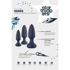 Startroopers Mars Advanced Vibrating Anal Vibe Kit | Back View | "Anal vibe kit - back view"