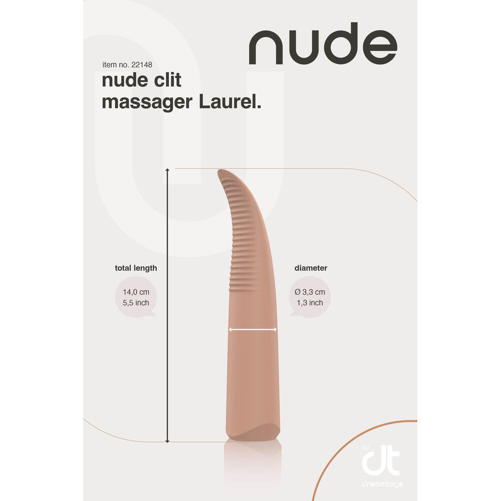 Nude Laurel Mini Travel Massager|Detail View|"Nude Laurel Mini Travel Massager - detail view"
