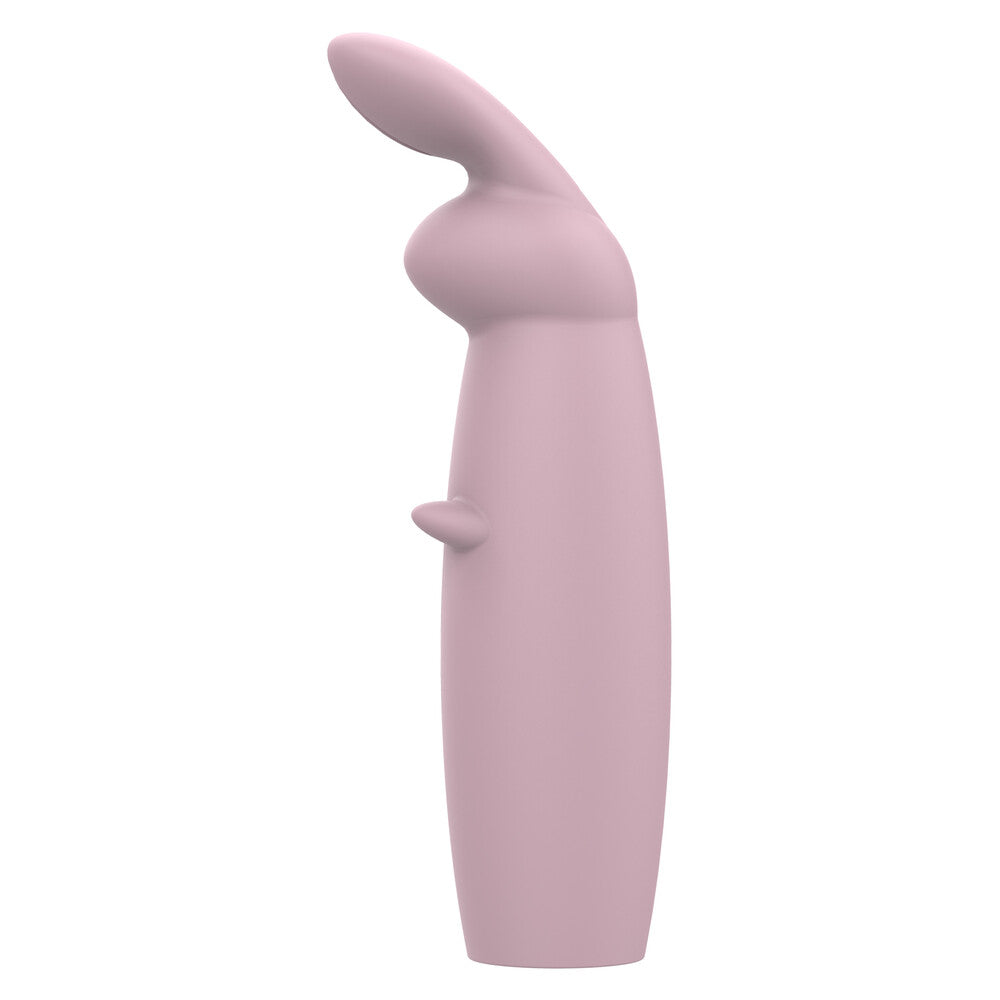 Nude Hazel Mini Rabbit Massager|Front View|"Nude Hazel Mini Rabbit Massager - front view"