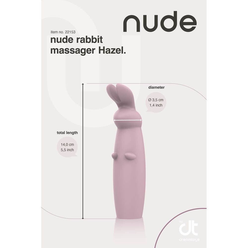 Nude Hazel Mini Rabbit Massager|Detail View|"Nude Hazel Mini Rabbit Massager - detail view"