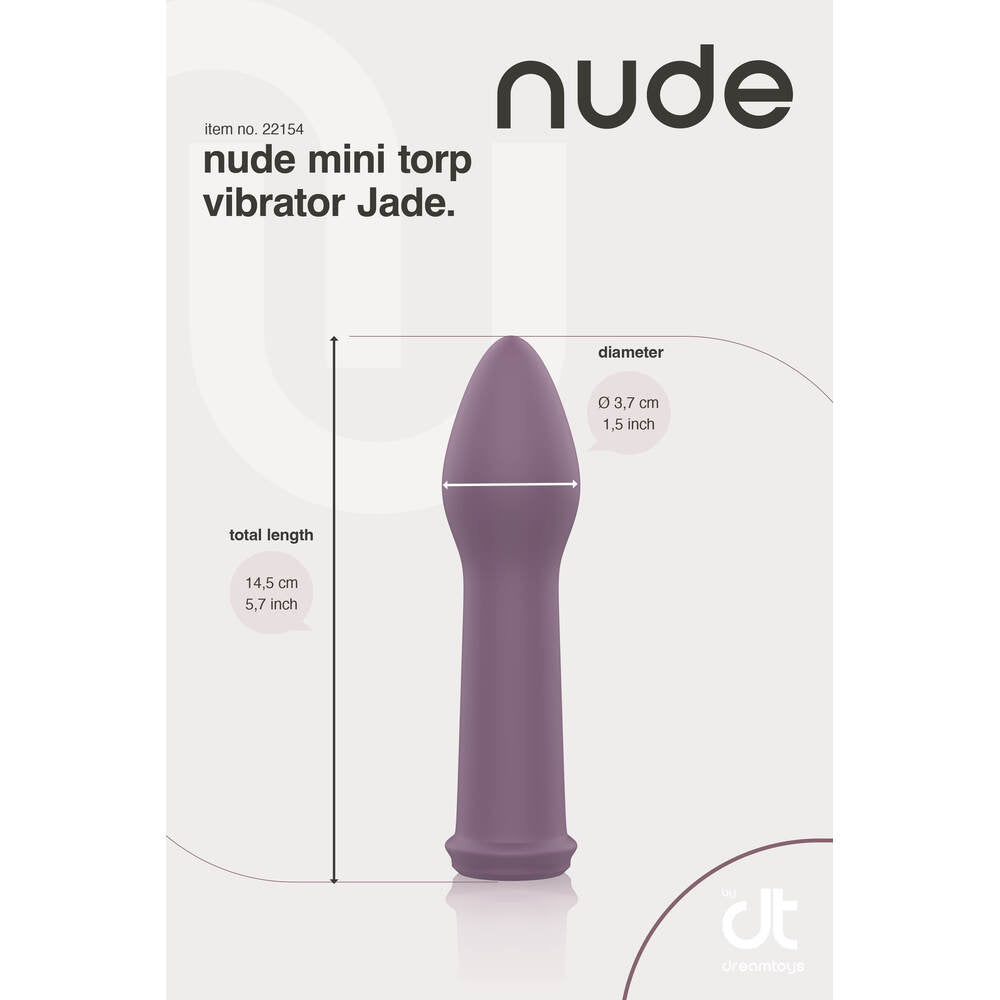 Nude Jade Mini Torp Vibrator|Detail View|"Nude Jade Mini Torp Vibrator - detail view"