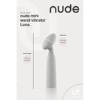 Nude Luna Mini Wand Vibrator|Detail View|"Nude Luna Mini Wand Vibrator - detail view"