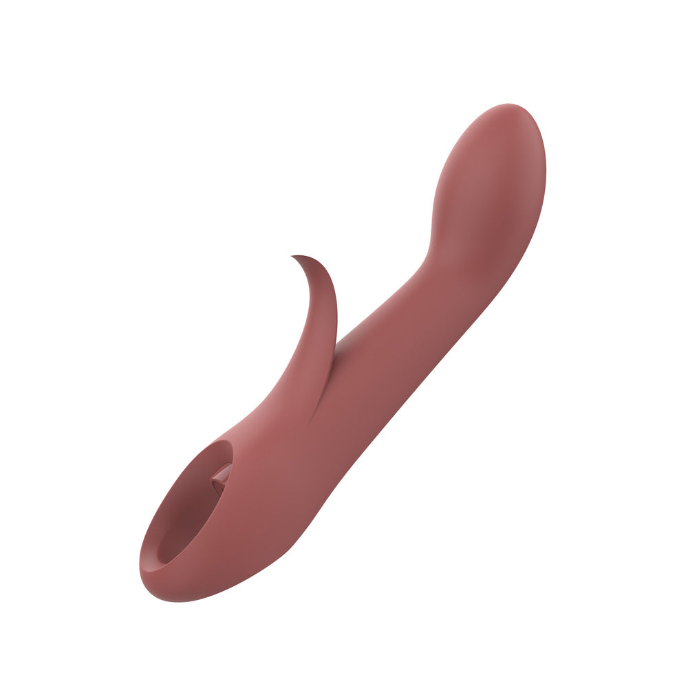 Nude Sierra GSpot Duo Vibrator | Side View | "Duo vibrator - side view"