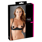 Cottelli Half Cup Bra Black|Detail View|"black half cup bra - detail view"