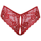 Cottelli Crotchless Panty Red|Set View|"complete panty set-set view"|