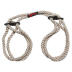 KINK Hogtied Bind and Tie 6mm Hemp Wrist or Ankle Cuffs|Front View|"hemp cuffs-front view"|