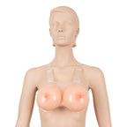 Strap On Silicone Breasts 1200g|Back View|"silicone breasts 1200g - back view"
