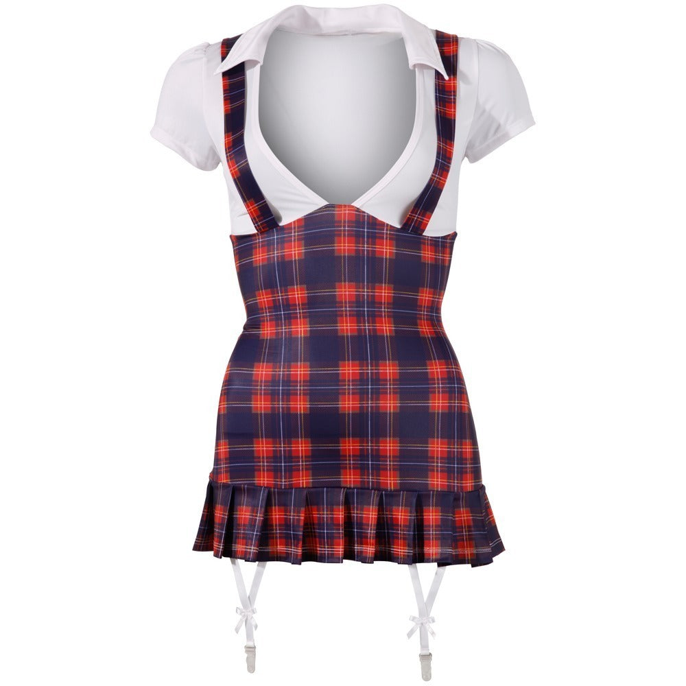 Cottelli Collection Costumes School Girl Dress|Back View|"schoolgirl costume dress - back view"