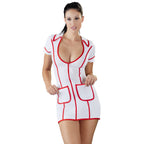 Cottelli Costumes White And Red Nurses Dress|Front View|"nurse costume dress - front view"