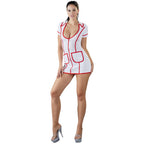 Cottelli Costumes White And Red Nurses Dress|Detail View|"nurse costume dress - detail view"