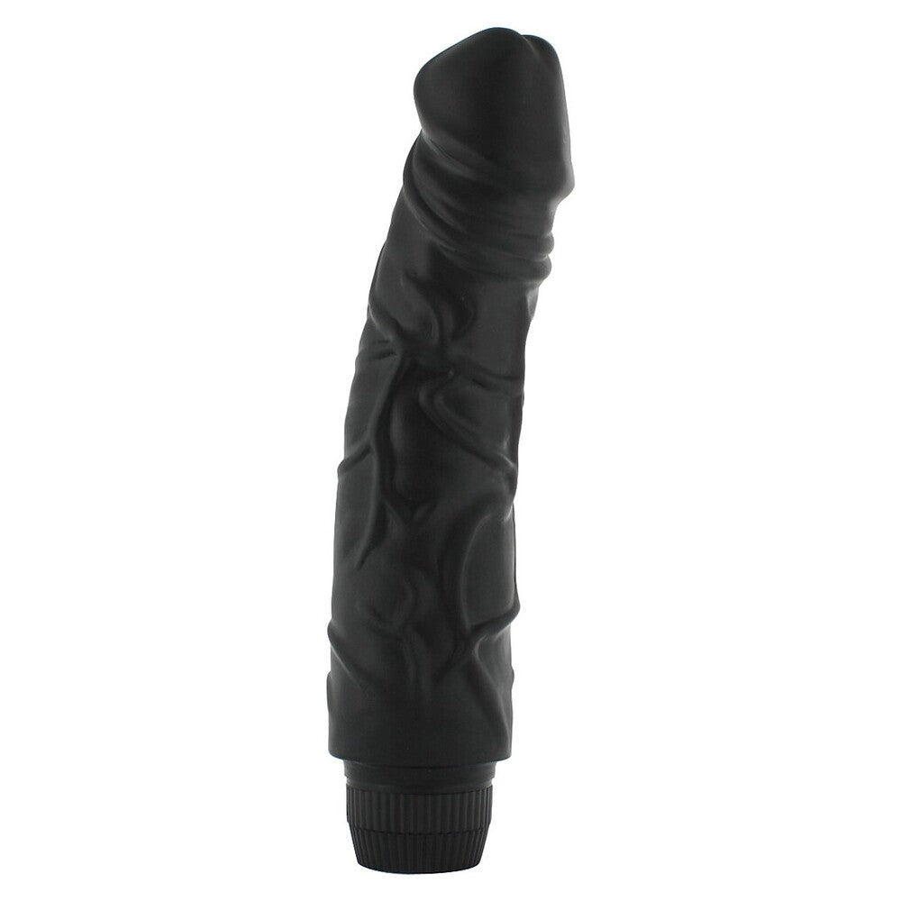 Black Penis Vibrator|Front View|"vibrator design - front view"