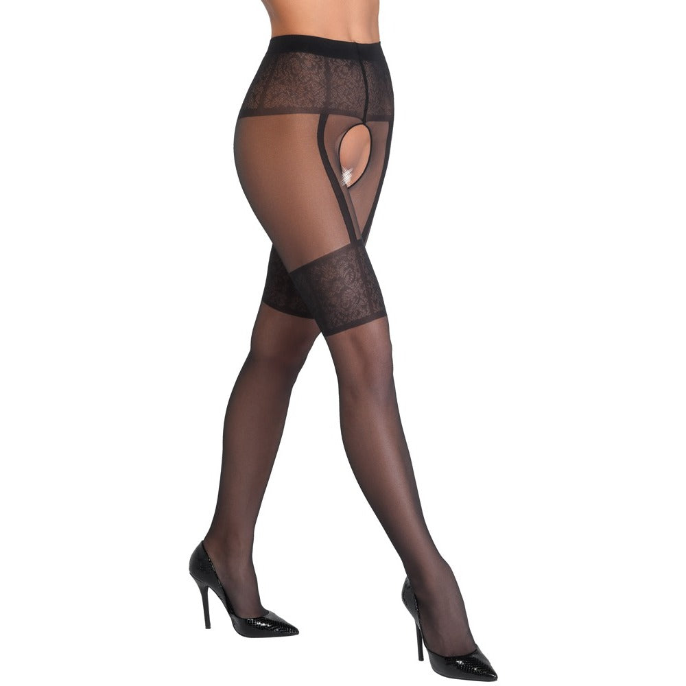 Crotchless Tights|Side View|"crotchless tights design - side view"