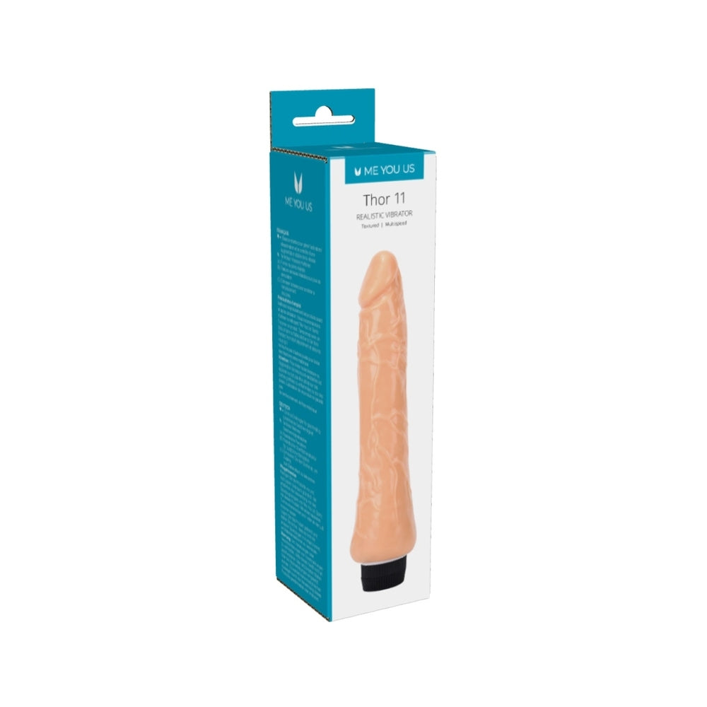 Me You Us Thor 11 Realistic Vibrator|Side View|"texture detail - side view"