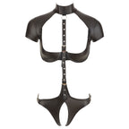 Cottelli Bondage Crotchless and Cupless Body|Back View|"bondage style body - back view"