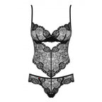 Obsessive Alluria Underwire Teddy|Back View|"alluria teddy design - back view"