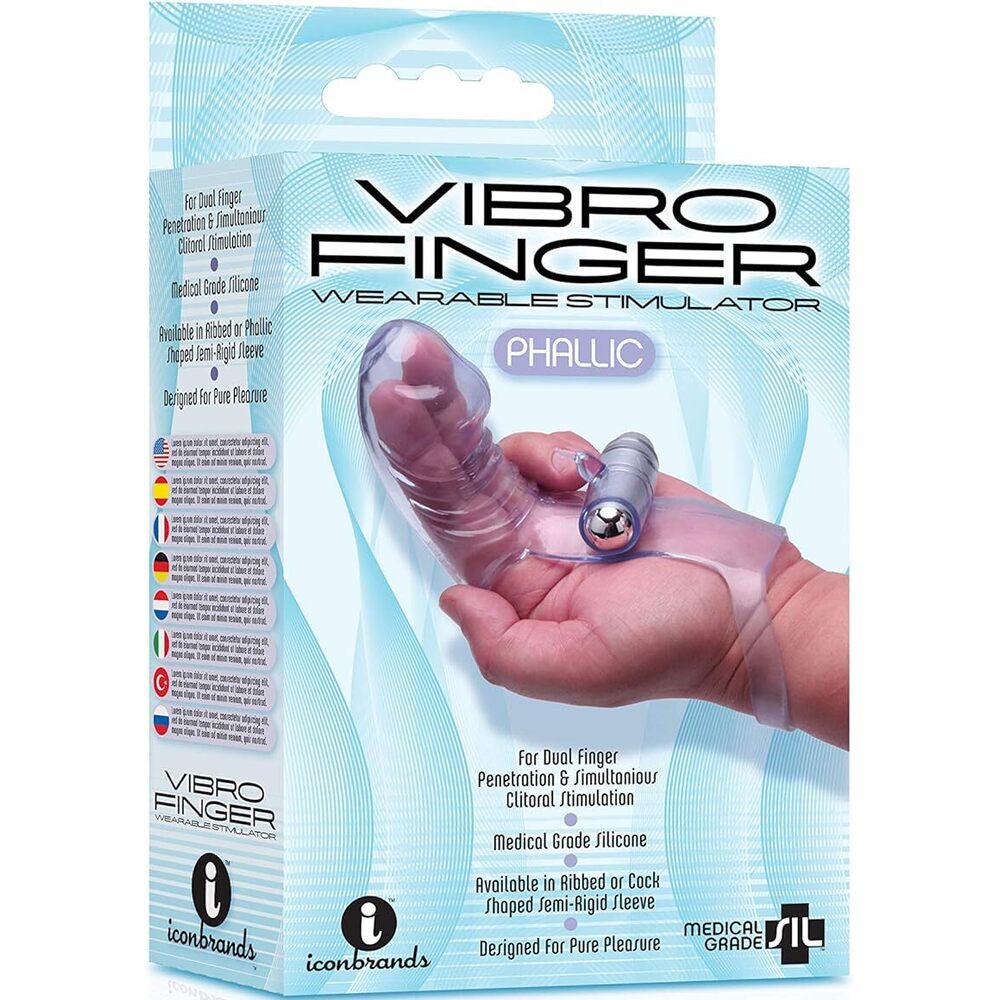 Vibro Finger Wearable Phallic Stimulator | Detail | "ergonomic design - detail view"