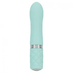 Pillow-Talk-Flirty-Rechargeable-Bullet-Teal|Detail View|"intuitive controls-detail view"