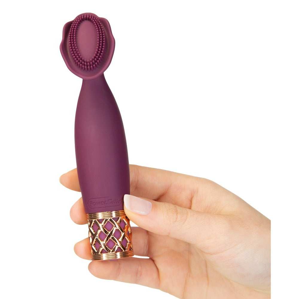Pillow-Talk-Secrets-Passion-Mini-Massager|Detail View|"intuitive controls-detail view"