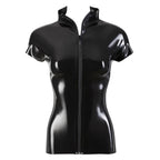 LateX Zip Shirt|Detail View|"latex details-detail view"|