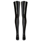 LateX Black Stockings|Side View|"black features-side view"|