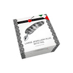 Dolce-Piccante-Large-Jewellery-Plug-With-Tail-Silver|Side View|"tail design-side view"