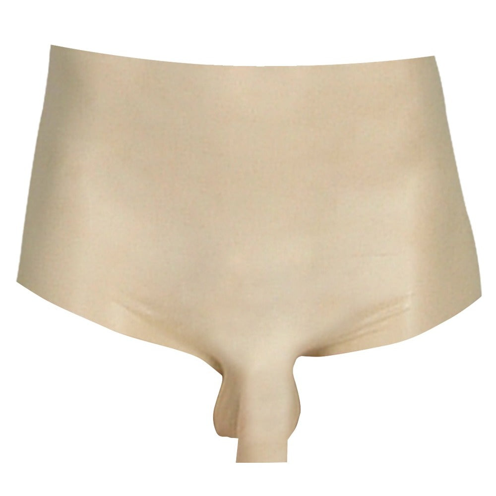 LateX Boxers With Penis Sleeve Clear|Detail View|"latex details-detail view"|