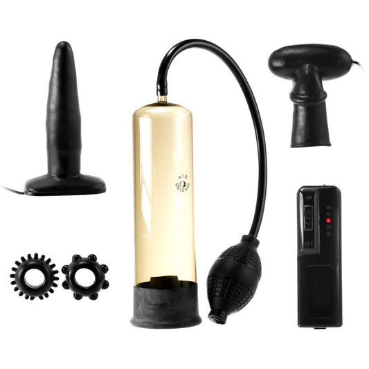 Male Kit Black|Front View|"mens pleasure kit black - front view"