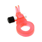 Jelly Rabbit Vibrating Cock Ring|Front View|"rabbit design - front view"