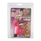 Silicone Rabbit Finger Sleeve Vibe|Side View|"sleeve detail - side view"