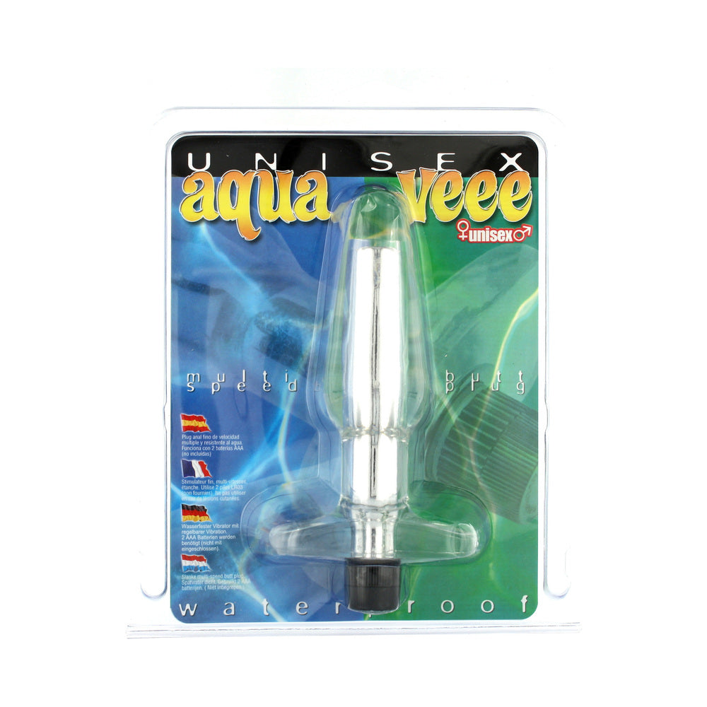 Aqua-Veee-Vibrating-Butt-Plug|Side View|"ergonomic design-side view"