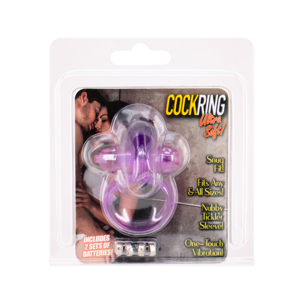 Rabbit Ultra Soft Vibrating Cock Ring|Back View|"quality build - back view"