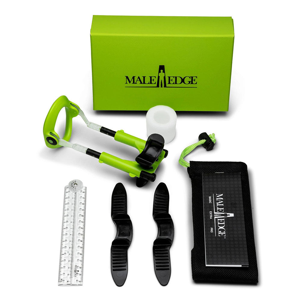 Male Edge Extra Penis Developer|Front View|"Premium enlargement system with extras - front view"