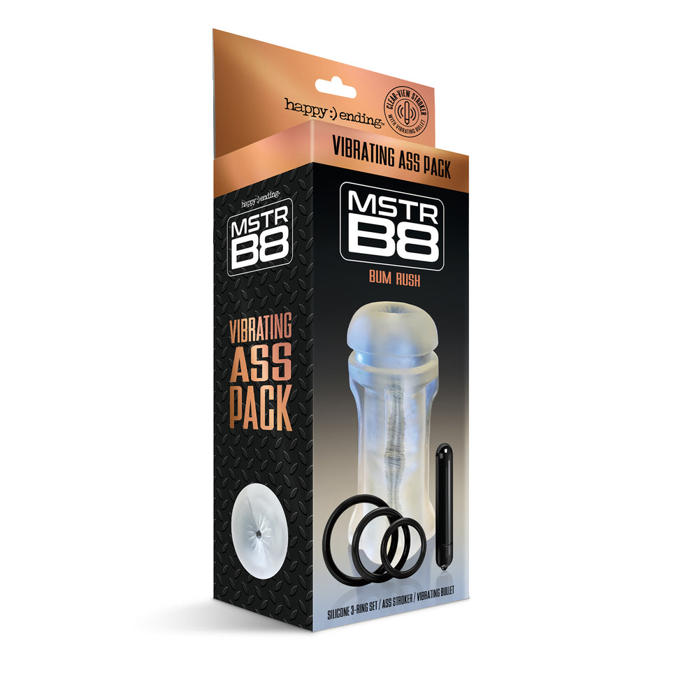 Happy Ending MSTR B8 Bum Rush Vibrating Ass Pack|Detail View|"surface detail - detail view"