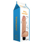 ToyJoy Boy Wonder Large Penis Vibrator|Side View|"texture detail - side view"