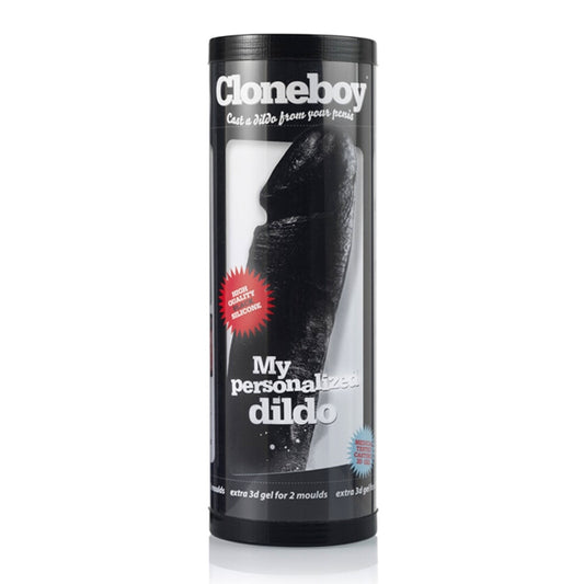 Cloneboy Cast Your Own Personal Black Dildo|Front View|"cast design - front view"