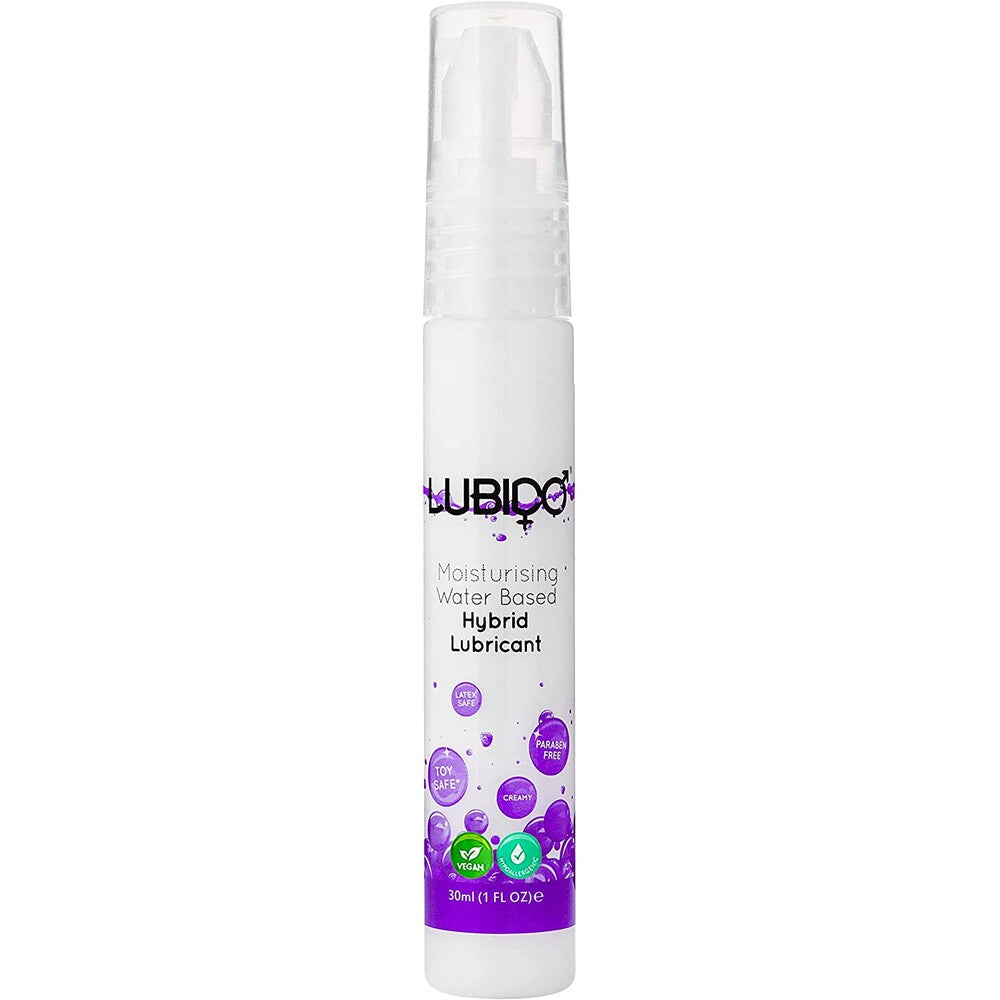 Lubido HYBRID 30ml Paraben Free Water Based Lubricant|Front View|"hybrid formula-front view adult toys direct"|