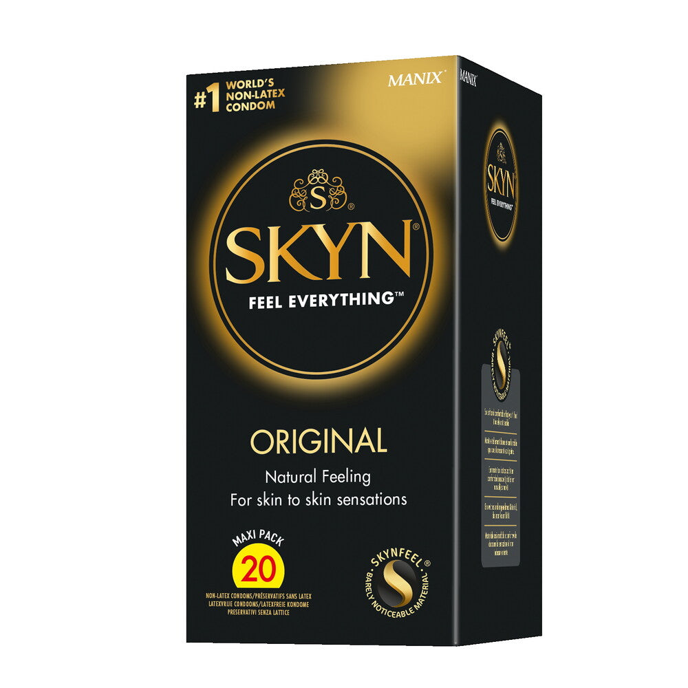 SKYN Latex Free Condoms Original 20 Pack|Front View|"condom design-front view"|