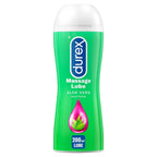 Durex Massage Lube Aloe Vera Soothing 200ml|Front View|"aloe vera formula-front view adult toys direct"|