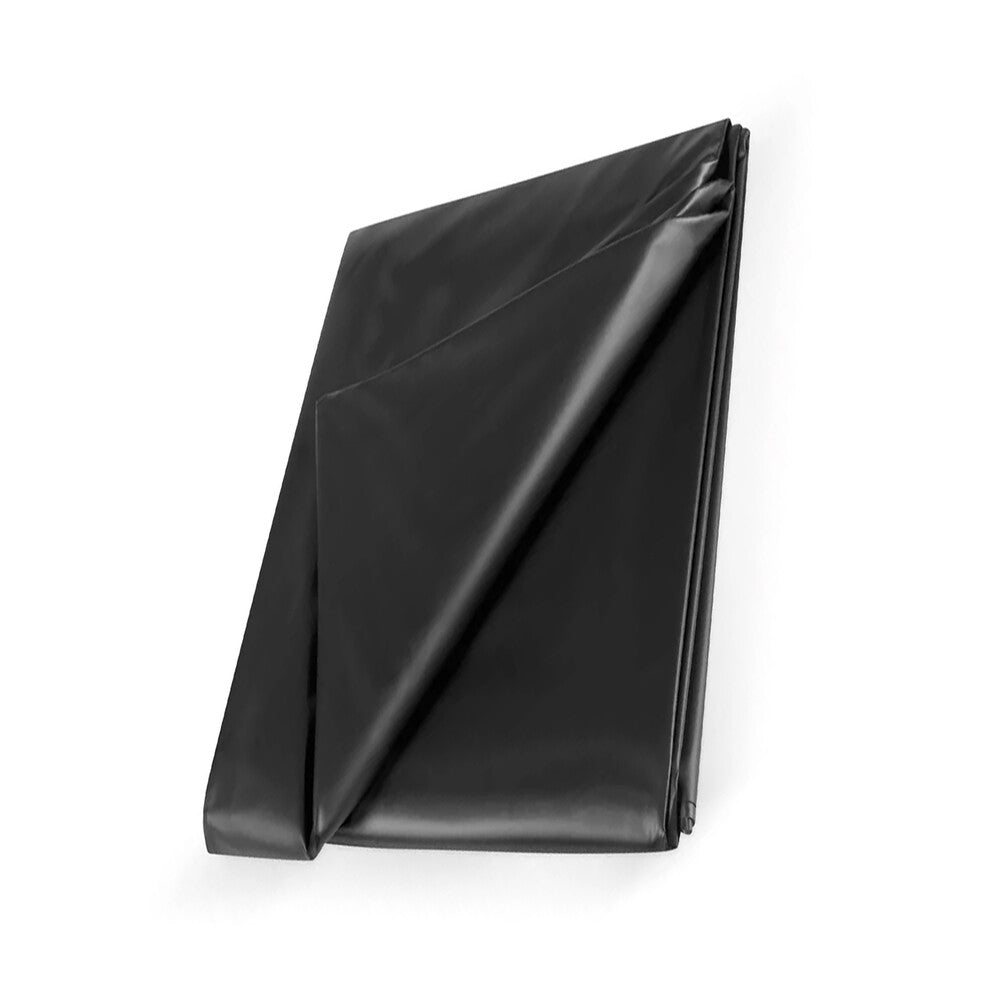 Wet Play PVC Bedsheet Black 210x200cm|Front View|"black pvc play sheet 210x200cm waterproof-front view adult toys direct"|