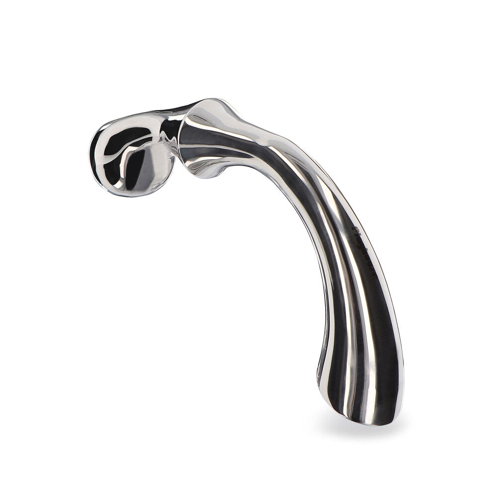Playhouse-Ribbed-Pleasure-Steel-Wand|Side View|"ribbed design-side view"