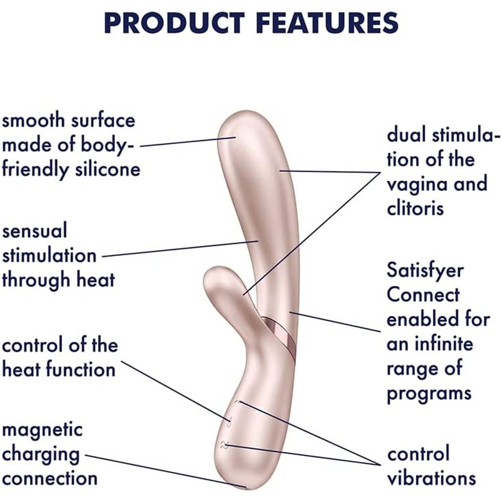 Satisfyer Hot Lover Warming Vibrator With App Control Pink|Detail View|"Temperature control interface - detail view"