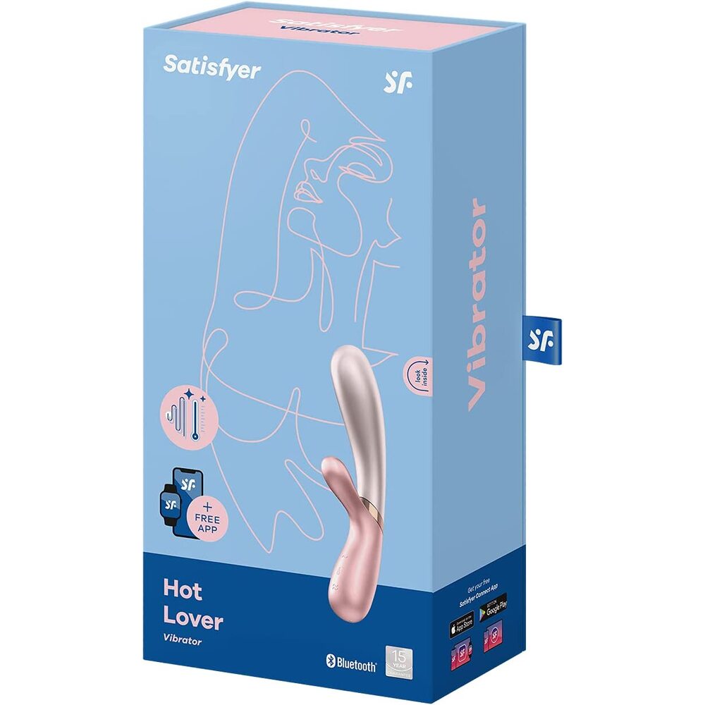 Satisfyer Hot Lover Warming Vibrator With App Control Pink|Kit View|"Complete smart vibrator system - kit view"
