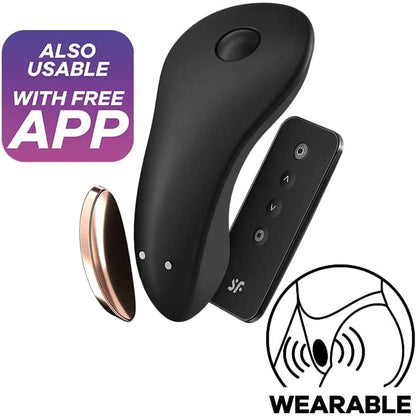 Satisfyer Little Secret Panty Vibrator|Side View|"Premium pleasure device - side view"