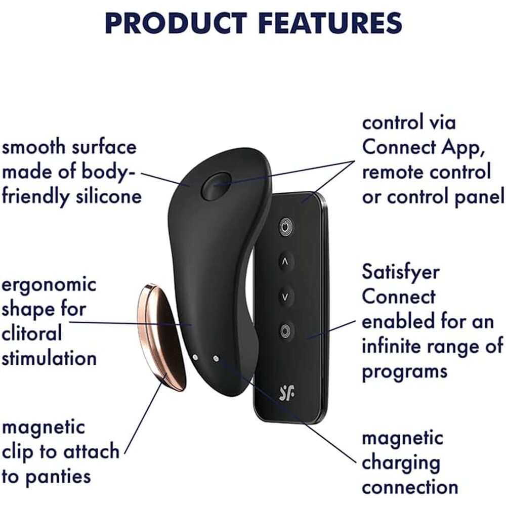 Satisfyer Little Secret Panty Vibrator|Detail View|"Remote control interface - detail view"