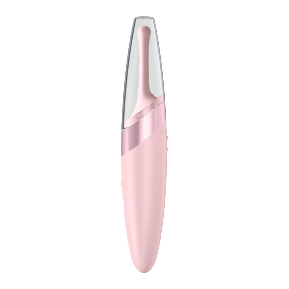 Satisfyer Twirling Delight Clit Stim Rose|Side View|"Premium pleasure device - side view"