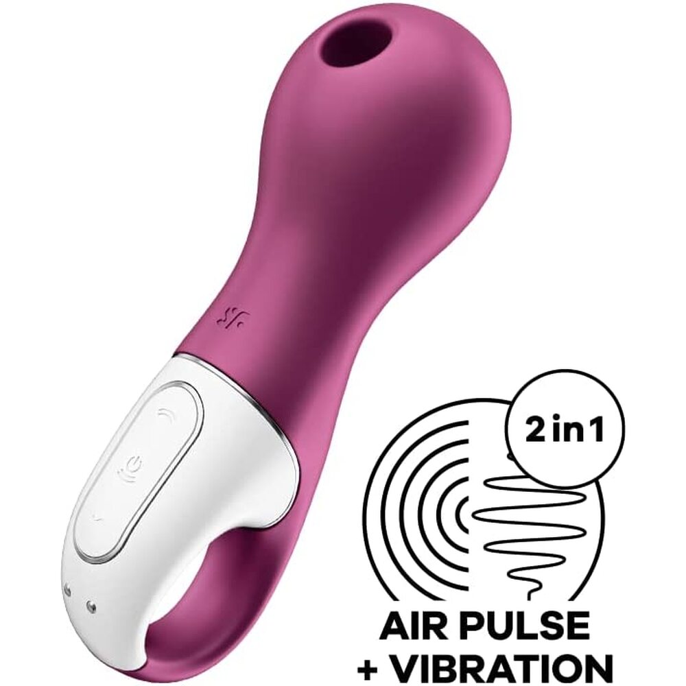 Satisfyer Lucky Libra Air Pulse Stim and Vibe|Side View|"Premium pleasure device - side view"